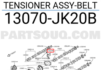Nissan 13070JK20B TENSIONER ASSY-BELT