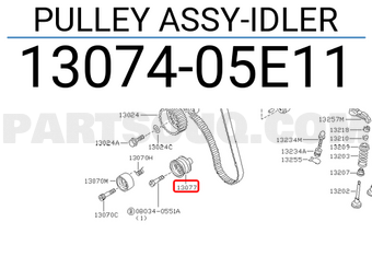 Nissan 1307405E11 PULLEY ASSY-IDLER