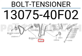 Nissan 1307540F02 BOLT-TENSIONER