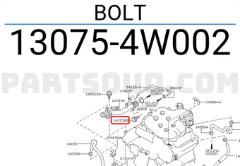 Nissan 130754W002 BOLT