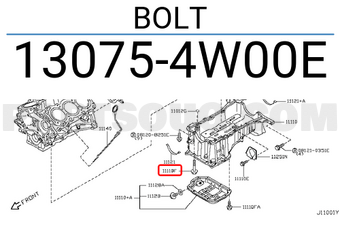 Nissan 130754W00E BOLT