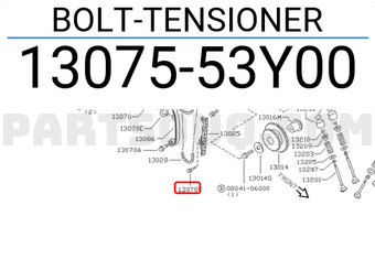 Nissan 1307553Y00 BOLT-TENSIONER