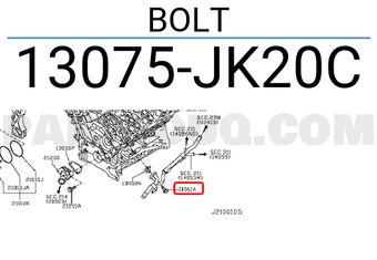 Nissan 13075JK20C BOLT