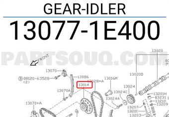 Nissan 130771E400 GEAR-IDLER