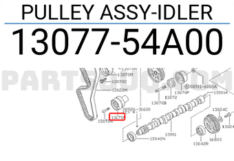 Nissan 1307754A00 PULLEY ASSY-IDLER