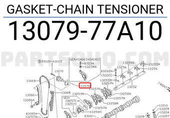 Nissan 1307977A10 GASKET-CHAIN TENSIONER