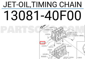 Nissan 1308140F00 JET-OIL,TIMING CHAIN