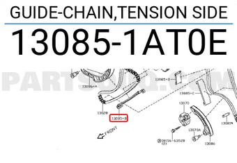 Nissan 130851AT0E GUIDE-CHAIN,TENSION SIDE