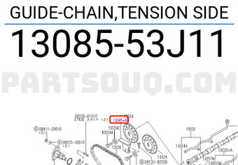 Nissan 1308553J11 GUIDE-CHAIN,TENSION SIDE