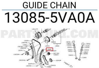 Nissan 130855VA0A GUIDE CHAIN