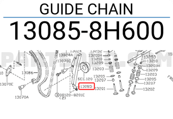 Nissan 130858H600 GUIDE CHAIN