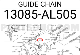 Nissan 13085AL505 GUIDE CHAIN