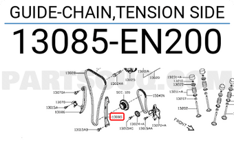 Nissan 13085EN200 GUIDE-CHAIN,TENSION SIDE