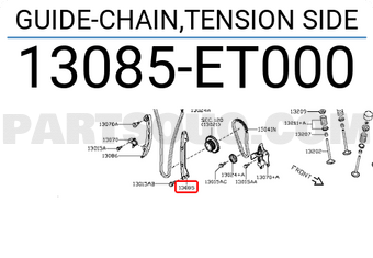 Nissan 13085ET000 GUIDE-CHAIN,TENSION SIDE