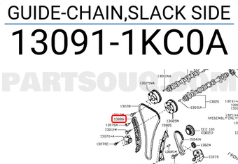 Nissan 130911KC0A GUIDE-CHAIN,SLACK SIDE