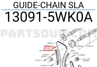Nissan 130915WK0A GUIDE-CHAIN SLA