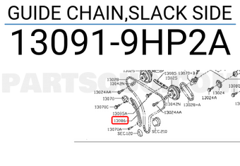 Nissan 130919HP2A GUIDE CHAIN,SLACK SIDE