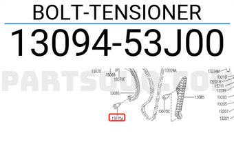 Nissan 1309453J00 BOLT-TENSIONER