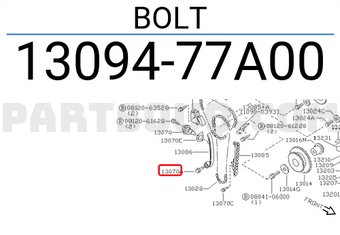 Nissan 1309477A00 BOLT