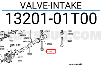 Nissan 1320101T00 VALVE-INTAKE