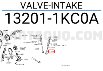 Nissan 132011KC0A VALVE-INTAKE