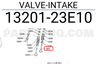 Nissan 1320123E10 VALVE-INTAKE