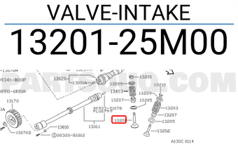 Nissan 1320125M00 VALVE-INTAKE