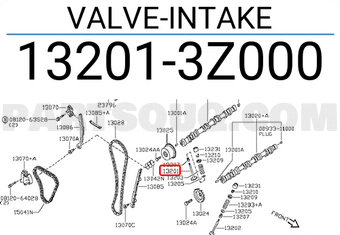 Nissan 132013Z000 VALVE-INTAKE