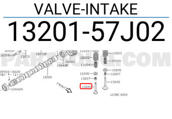 Nissan 1320157J02 VALVE-INTAKE