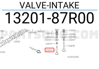 Nissan 1320187R00 VALVE-INTAKE