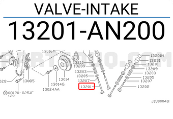Nissan 13201AN200 VALVE-INTAKE