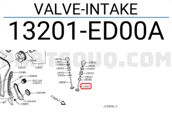Nissan 13201ED00A VALVE-INTAKE