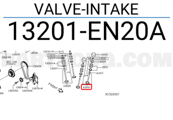 Nissan 13201EN20A VALVE-INTAKE