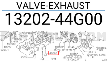 Nissan 1320244G00 VALVE-EXHAUST