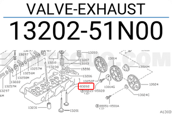 Nissan 1320251N00 VALVE-EXHAUST