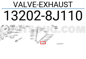 Nissan 132028J110 VALVE-EXHAUST