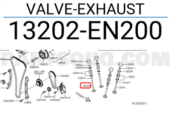Nissan 13202EN200 VALVE-EXHAUST