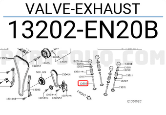 Nissan 13202EN20B VALVE-EXHAUST