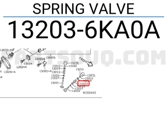 Nissan 132036KA0A SPRING VALVE