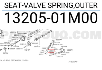 Nissan 1320501M00 SEAT-VALVE SPRING,OUTER
