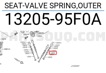 Nissan 1320595F0A SEAT-VALVE SPRING,OUTER
