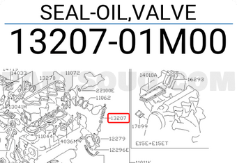 Nissan 1320701M00 SEAL-OIL,VALVE