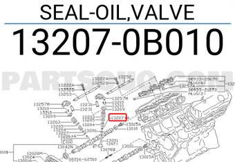 Nissan 132070B010 SEAL-OIL,VALVE