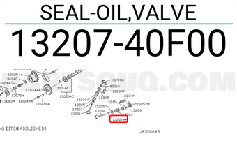 Nissan 1320740F00 SEAL-OIL,VALVE