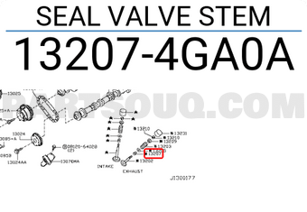Nissan 132074GA0A SEAL VALVE STEM