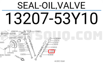 Nissan 1320753Y10 SEAL-OIL,VALVE