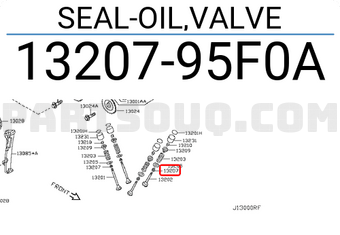 Nissan 1320795F0A SEAL-OIL,VALVE