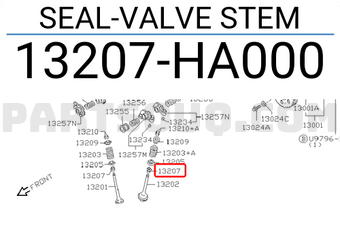 Nissan 13207HA000 SEAL-VALVE STEM