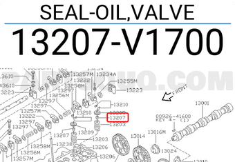 Nissan 13207V1700 SEAL-OIL,VALVE