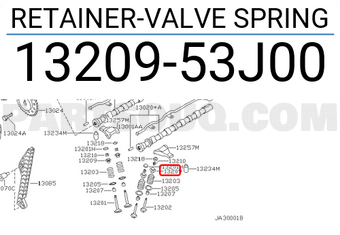Nissan 1320953J00 RETAINER-VALVE SPRING